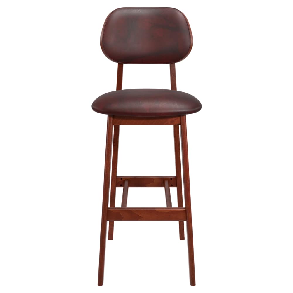 Bar stool: Gisselle wood with padded back