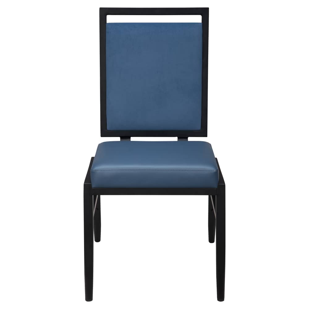 Stackable aluminum dining chair