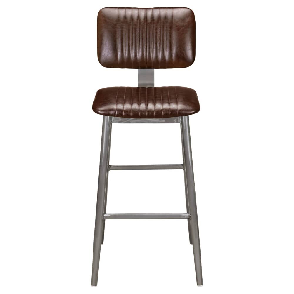 Ethan Metal Bar Stool in Clear Coat