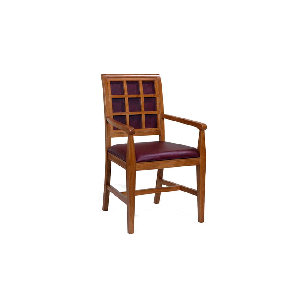 Upholstered wood dining chair