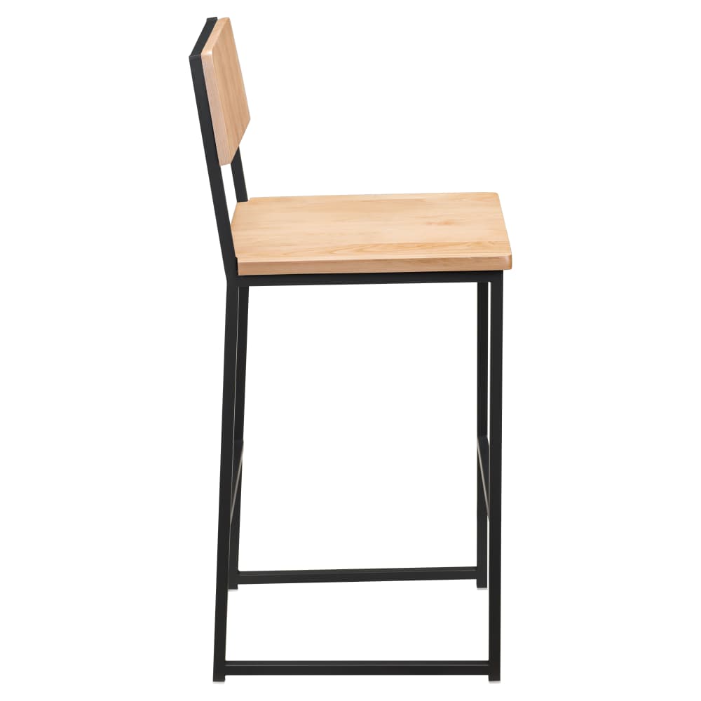 Bar stool: Indy metal with wood back