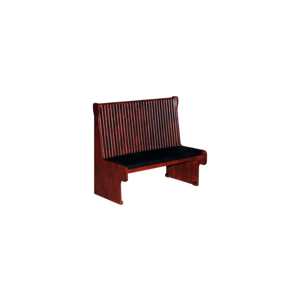 Wood Bench with Bead Board Back
