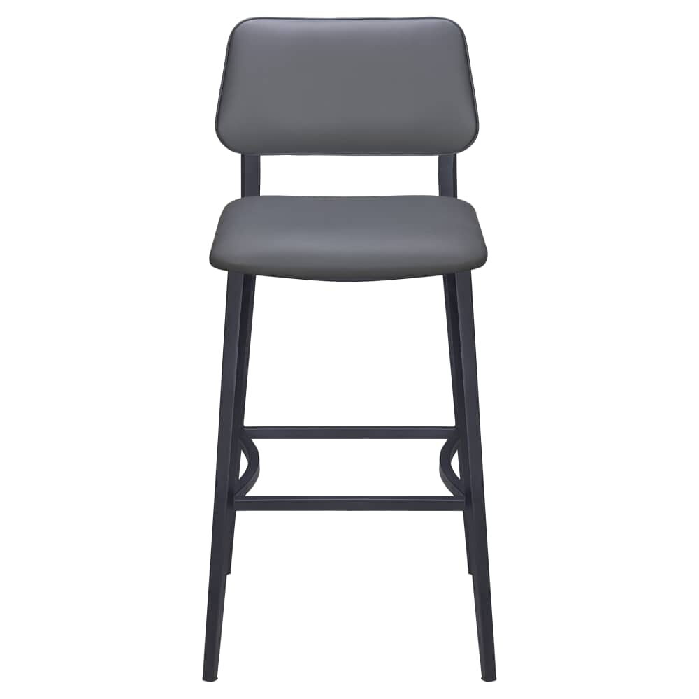 Luca Metal Bar Stool with Padded Back