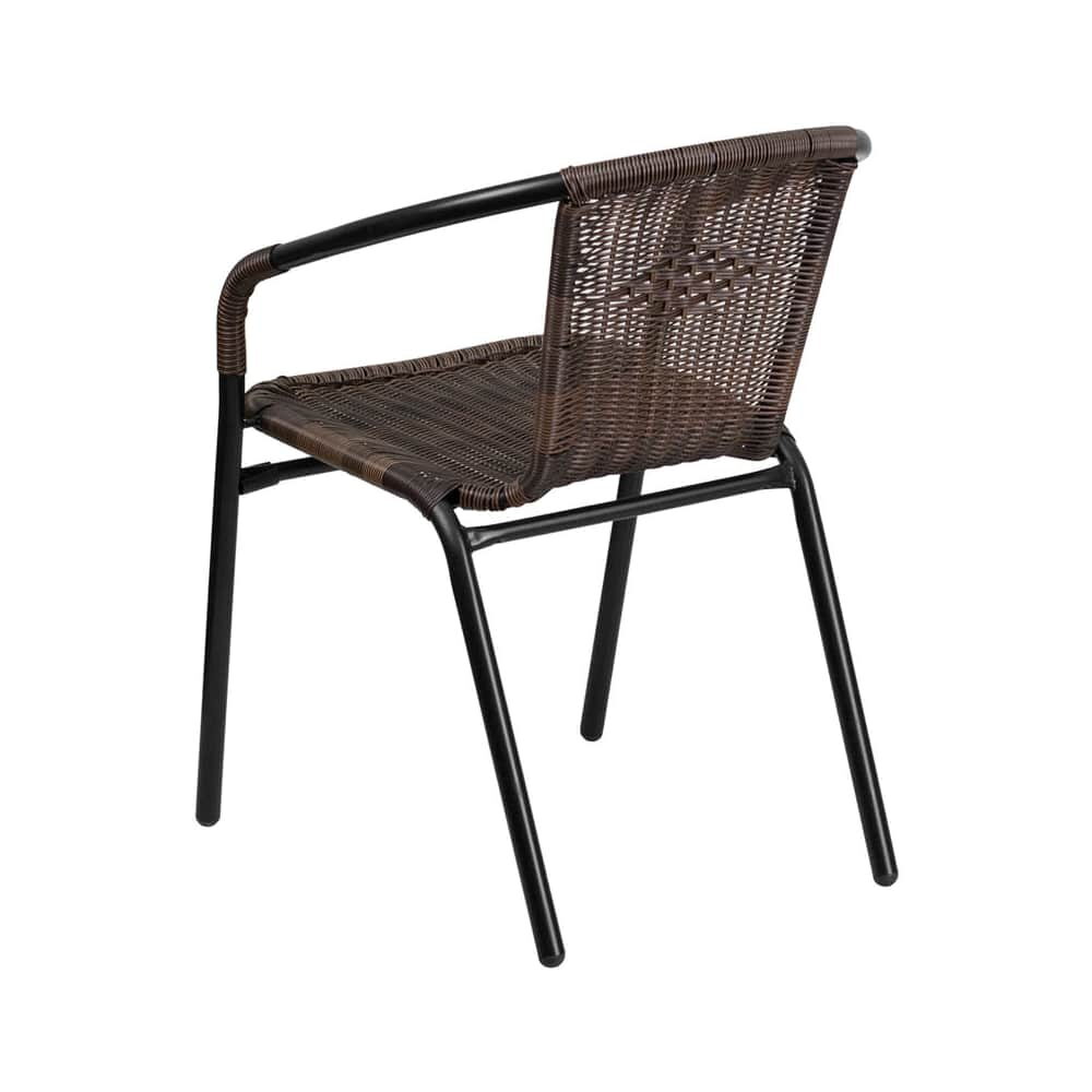 Dark Brown Rattan Chair