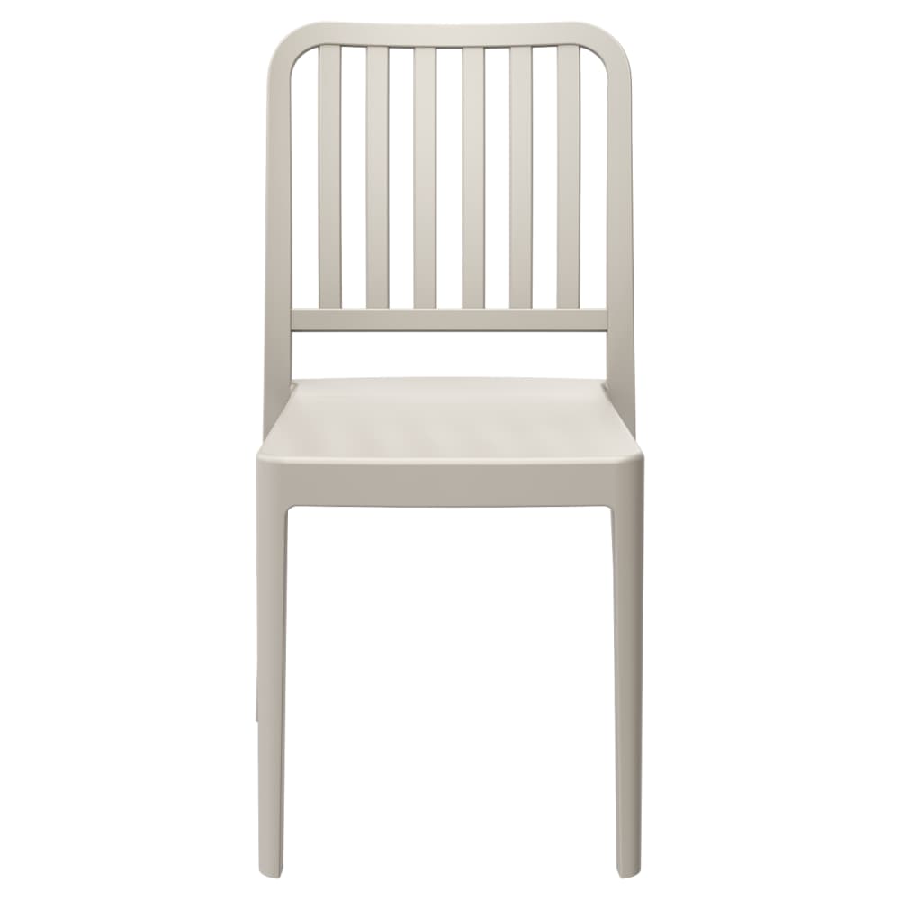 Slatted resin patio furniture
